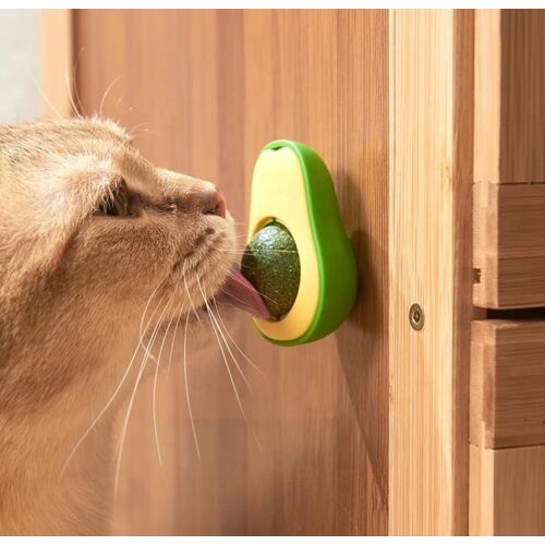 Kalanka-Jouet Chat Forme Avocat Avec Herbe À Chat Rotative 360 Degrés