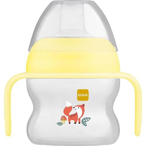 Kalanka-Starter Cup - Gobelet D'apprentissage Pour Bébé (150 Ml) - Pour Les Premiers Essais De Boire - Gobelet À Bec Avec Poignées Antidérapantes - À Partir De 4 Mois - Renard
