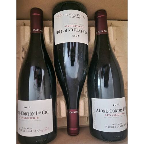 3 Btls D Aloxe Corton 1er Cru Les Valozieres 2012 Domaine Maillard Et Fils