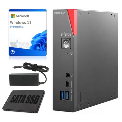 Ordinateur miniature Fujitsu Desktop ESPRIMO G9012 i5-12500 16Go 256Go SSD Win11Pro Classe A