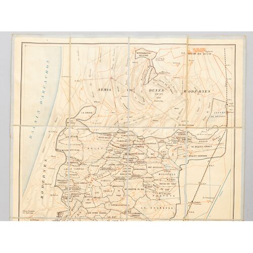 Carte De La Grande Montagne Ou Forêt Usagère De La Teste De Buch Et Des Abords [ Edition Originale ] Levée Et Dressée Par E. Durègne, Vice Président