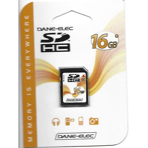 Carte mémoire SDHC Classe 4 16 GB Dane-Elec