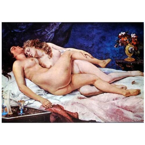 Courbet Gustave Lot 3 Cartes Postales Tableaux Peinture