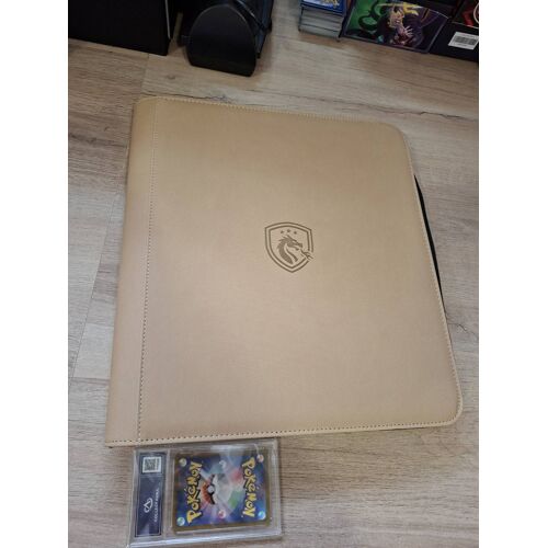 Classeur De Rangement Pour 60 Cartes Gradées Pokémon Psa / Collect Aura Etc En Beige