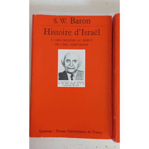 Histoire D Israel Tome 1 Et 2 S.W.Baron