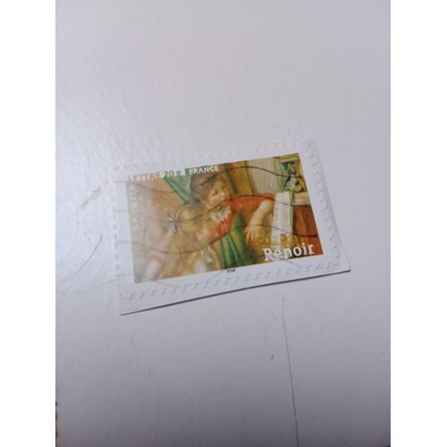 Timbre France Oblitéré Lettre 20g Yvert N° 3869 Art Peinture Auguste Renoir Jeunes Filles Au Piano De 2006 ++