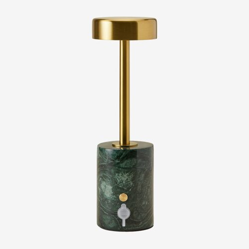 Lampe De Table Led Sans Fil Pour Extérieur En Fer Et Pierre Naturelle Arianny
