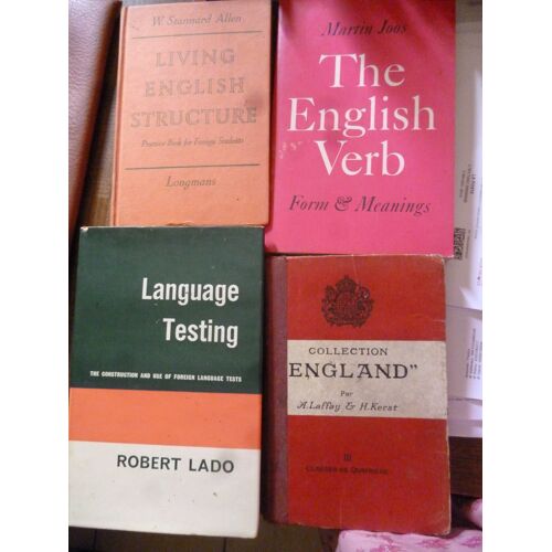 Lot De 8 Ouvrages D'Études De L'Anglais.