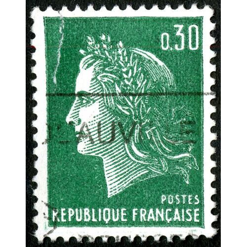 Timbre Oblitéré République Française , Postes , 0.30