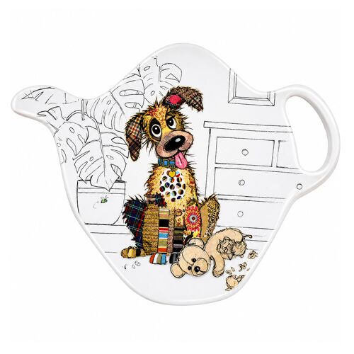 Repose-Sachet De Thé Chien Mélamine