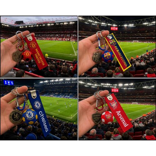 Porte-Clé Goodies Manchester United Fc, Fc Barcelone, Chelsea Fc, Arsenal Fc, Neuf
