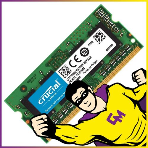 8Go RAM DDR3L PC3L-12800 CT8G3S160BM.M16FN SODIMM Mémoire PC Portable MonsieurCyberman