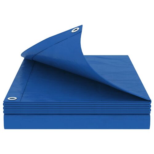 vidaXL Bâche avec ?illets Bleu 8 x 12 m 260 gsm PE