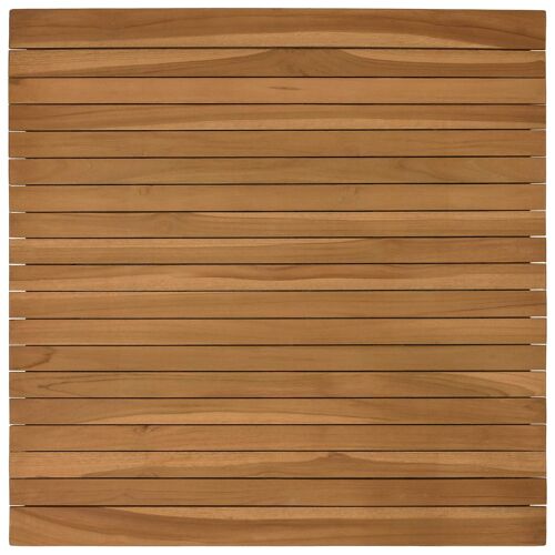 vidaXL Plateau de table 70 x 70 x 3,5 cm Carré Bois de teck massif