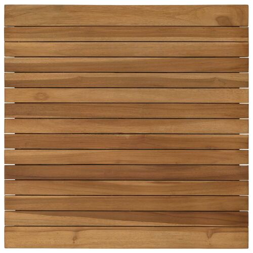 vidaXL Plateau de table 60 x 60 x 3,5 cm Carré Bois de teck massif