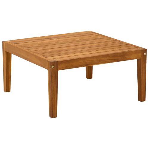 vidaXL table Bois d'Acacia Massif Naturel 60 x 60 x 30 cm