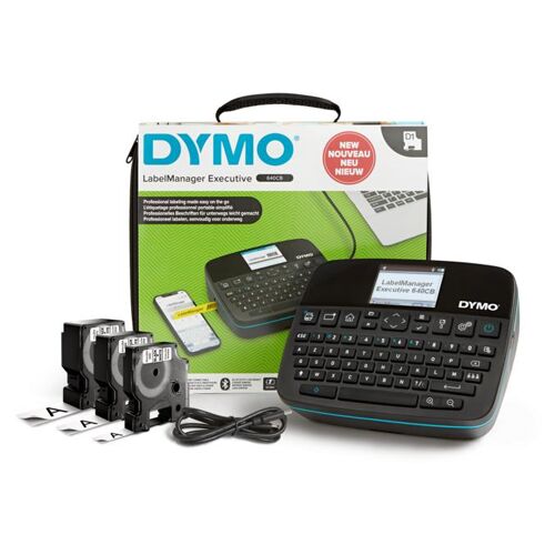 DYMO LabelManager Executive 640 CB Imprimante d'étiquettes portable | Étiqueteuse compacte avec clavier AZERTY | Connectivité Bluetooth et USB | Compatible avec les étiquettes D1