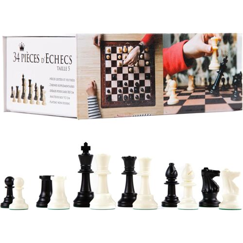 Pièces Échecs En Plastique T5 Roi 95 Mm