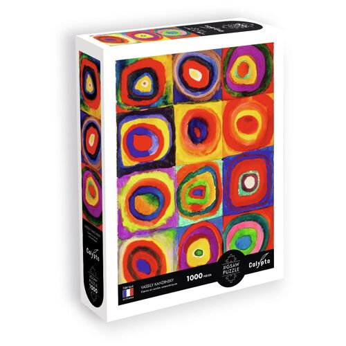 SentoSphère PUZZLE 1000 pièces - Carrés et Cercles Concentriques - Vassily Kandisnky