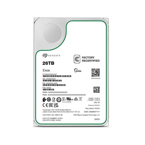 Disque Dur 3.5" Seagate Exos 26TB 7200RPM SATA III