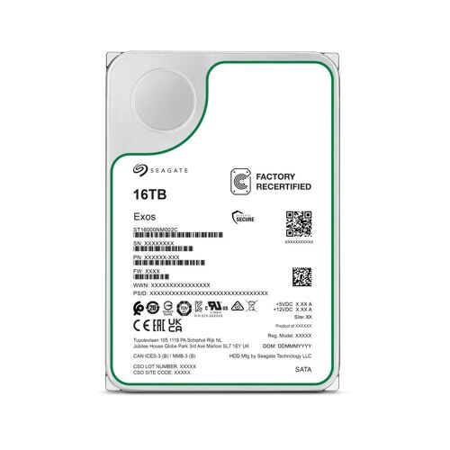 Disque Dur 3.5" Seagate Exos 16TB 7200RPM SATA III
