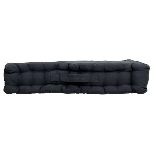 Coussin De Sol Uni 50 X 50 Cm Panama Gris Fonce