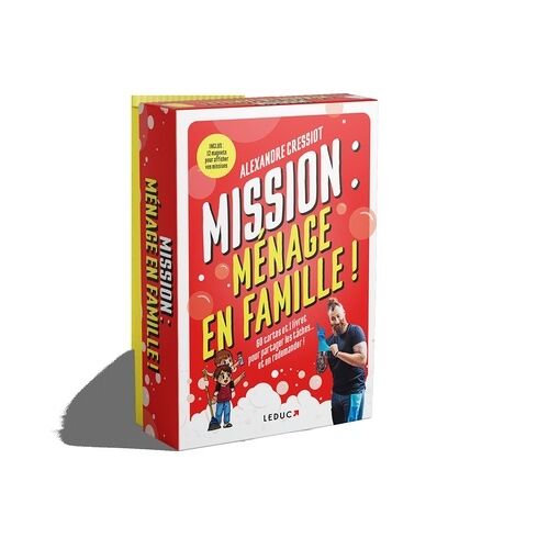 Mission Ménage En Famille - 60 Cartes Et 1 Livret Pour Partager Les Tâches - Et En Redemander !