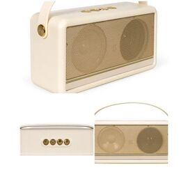 Enceinte Portable Party Bluetooth Rétro Vintage Beige Stereo TWS