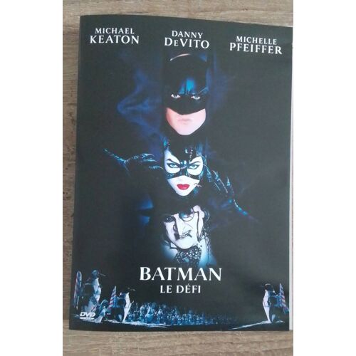 Jaquette Film Batman " Le Défi " Pour Boitier Dvd . Pensez À Regrouper Vos Achats Pour Économiser Sur Les Frais De Port , Cordialement
