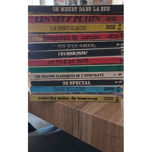 Lot 13 Bandes Dessinée Collection Série Noire/Rouge/Jaune/Bleu