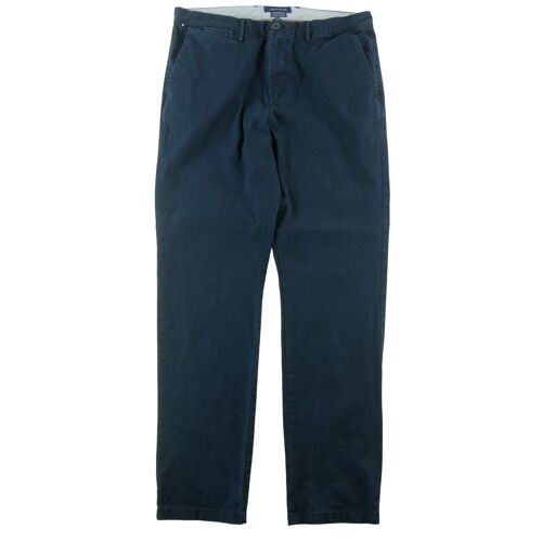 Tommy Hilfiger Pantalon Regular Fit Taille W34/L34 Homme Marine #Qwe4079