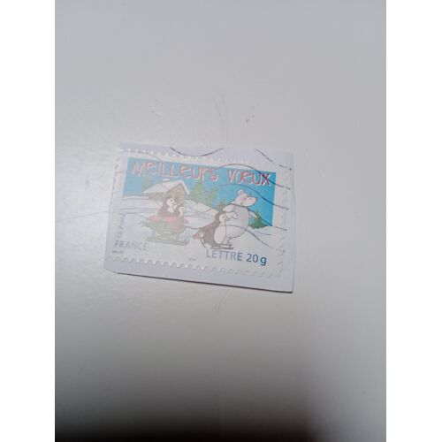 France Timbre Oblitéré Lettre 20g Autoadhesif Yvert N°3853 Et N° 67 Ours Blanc Sur Luge Oblitéré De 2005 S