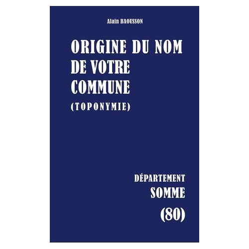 Origine Du Nom De Votre Commune
