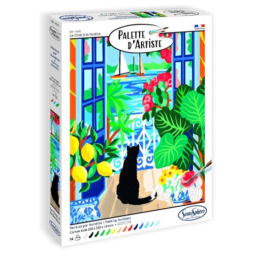 Sentosphère Palette D'artiste Le Chat À La Fenêtre