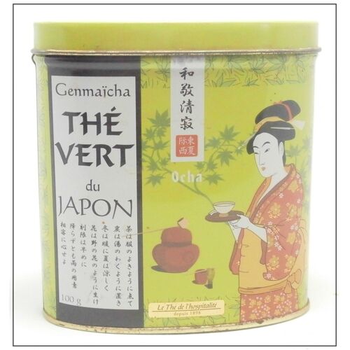 Boite En Métal Publicitaire Vide : Thé Vert Genmaïcha Du Japon - 2008