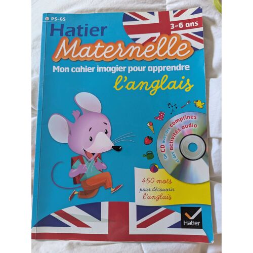 Cahier Imagier Pour Apprendre L'Anglais, Ed. Hatier. 3-6 Ans Avec Un Cd. Jamais Utilisé.