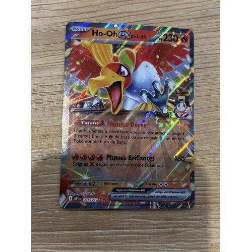Carte Pokémon ¿ Ho¿Oh Ex De Luth ¿ 026/217 ¿ Holo Full Art