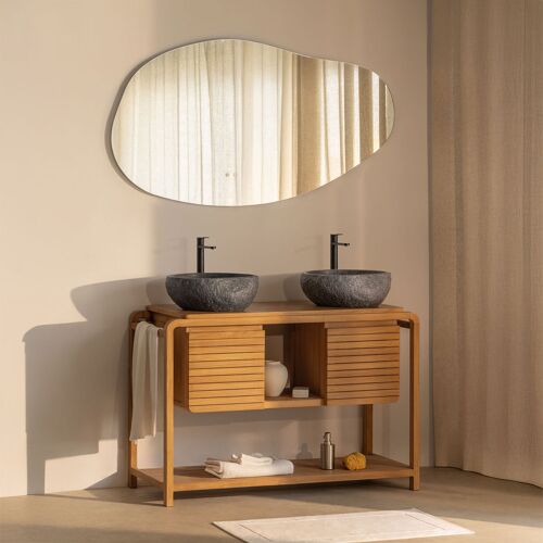 Ensemble de meuble de salle de bain en bois de teck Bradley