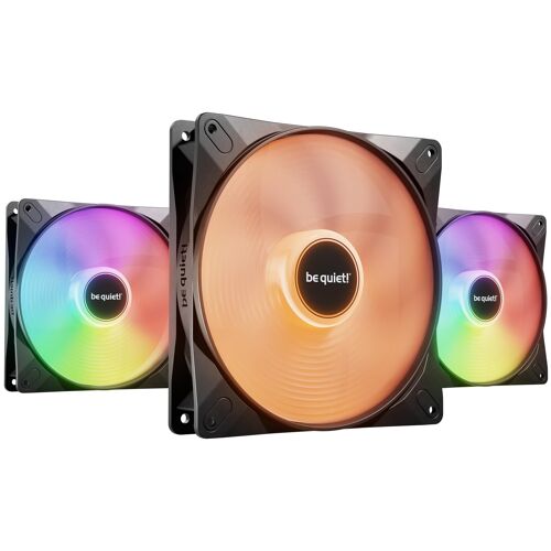 be quiet! Light Wings LX 140 mm PWM | Ventilateur PC ARGB high-speed, Pack de 3