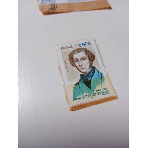 Timbre France Oblitéré 0,90 Yvert N° 3780 Personnalité. Alexis De Tocqueville (1805-1859), Historien Et Homme Politique.De 2005 H