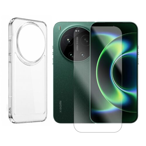 Verre trempé + Coque de protection transparente souple silicone pour Xiaomi 17 ULTRA 5G 6.9"" - Visiodirect -