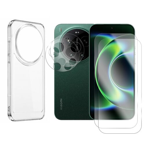 Lot de 2 Verre Trempé pour Xiaomi 17 ULTRA 5G 6.9"" + Lot de 2 Verre Trempé Caméra Arrière + Coque souple transparente - Visiodirect -