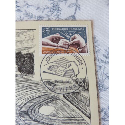 Carte Maximum ( 1er Jour ) "Journée Du Timbre"- 19/03/1966