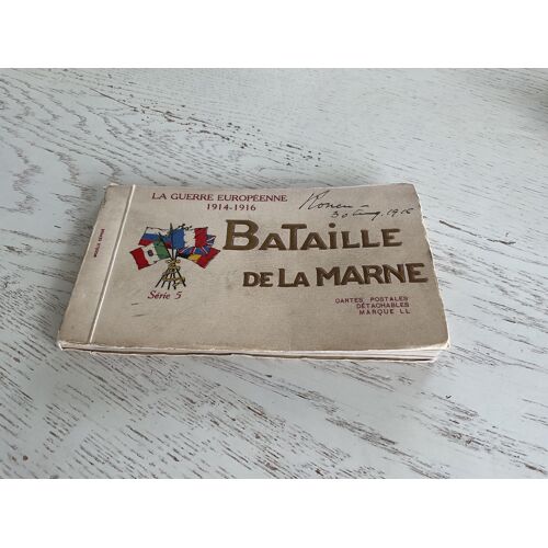 Carnet Complet 20 Cpa Bataille De La Marne. Guerre Européenne Serie 5.