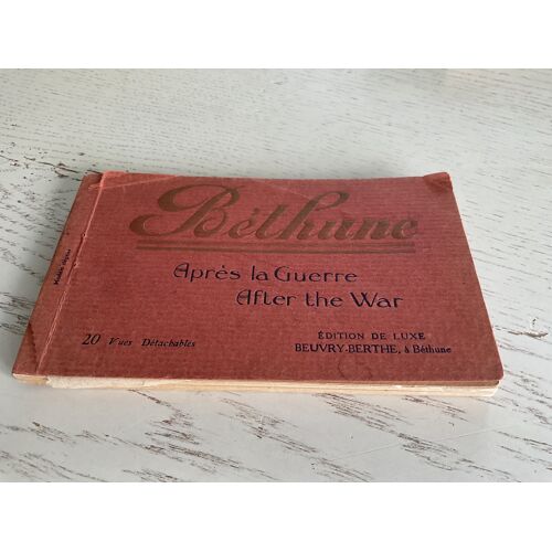 Carnet Complet 20 Cpa De Béthune Après La Guerre 1914.
