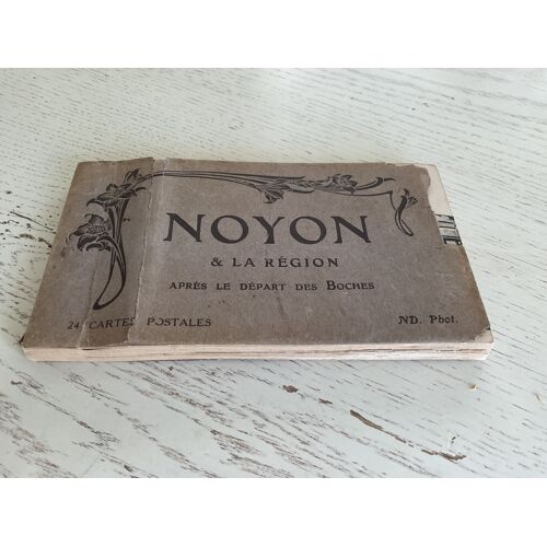 Carnet Complet 24 Cpa De Noyon Après Le Départ Des Boches.