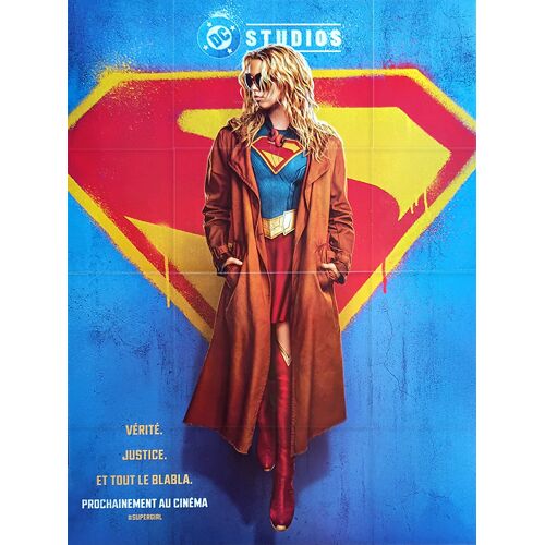 Supergirl - Véritable Pre-Affiche De Cinéma Pliée - Format 120x160 Cm - De Craig Gillespie Avec Milly Alcock, Matthias Schoenaerts, Eve Ridley - 2026