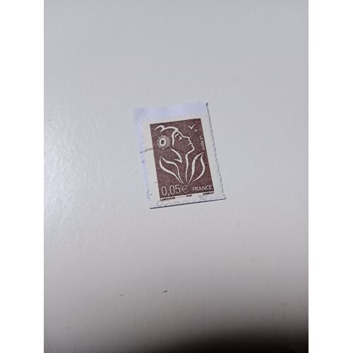 Timbre France Oblitéré 0,05€ Yvert N° 3754 Type Marianne Lamouche Bistre Noir De 2005 B