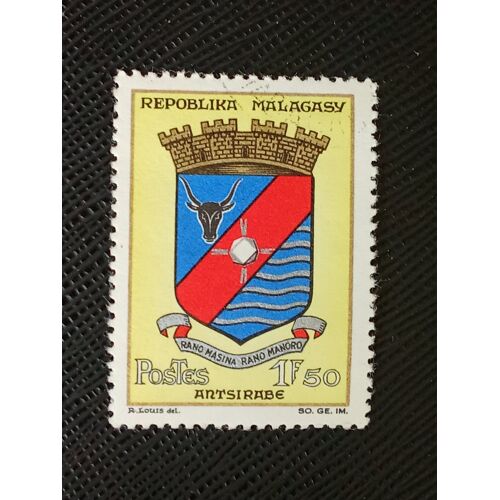 Timbre Madagascar ( Yt 388 ) 1964 Armoiries Antsirabé