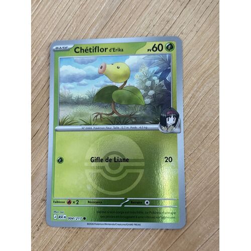 Carte Pokémon – Chétiflor D’Erika 004/217 – Reverse Holo